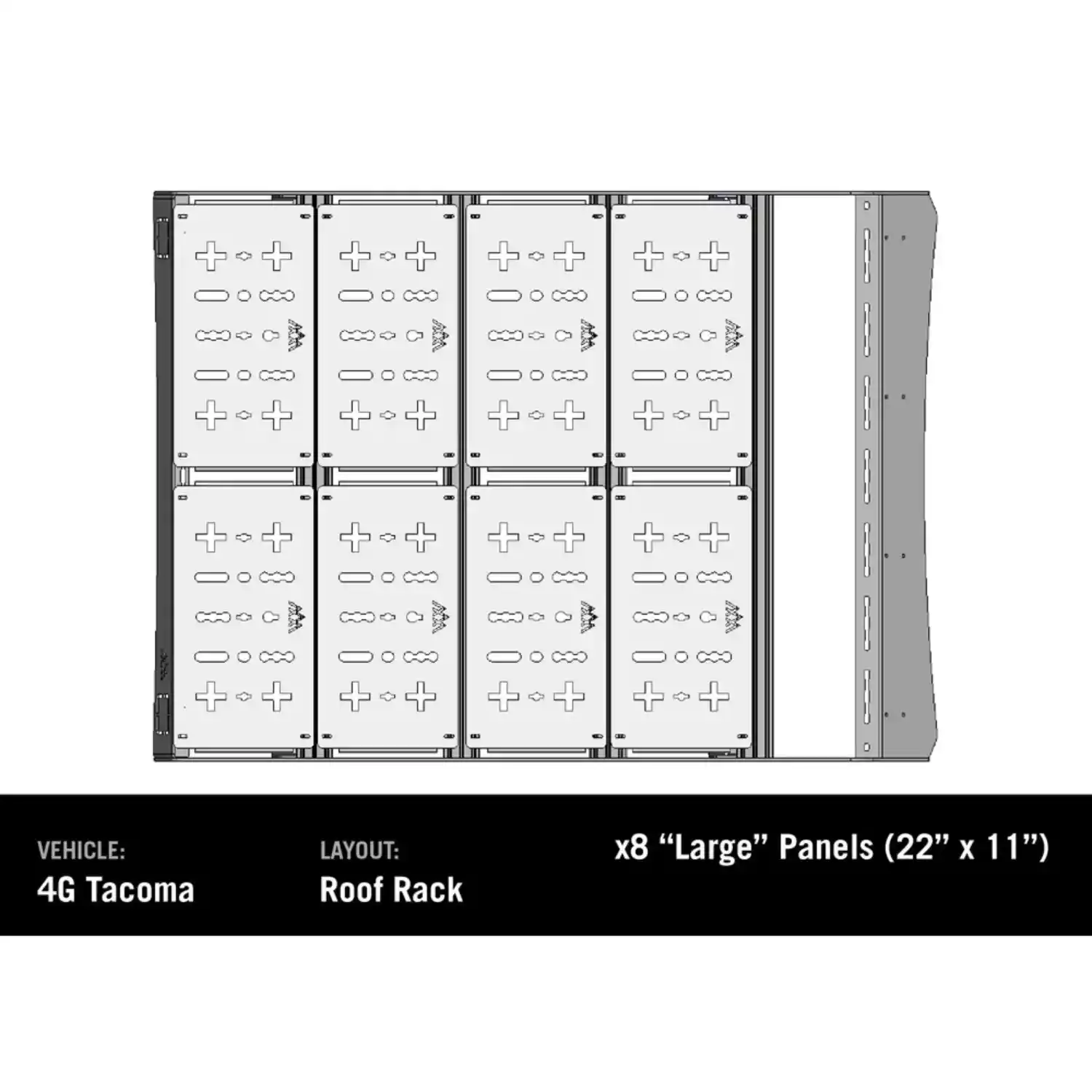 Backwoods Adventure Mods 4th Gen Tacoma DRIFTR Roof Rack (2024+) - Image 7