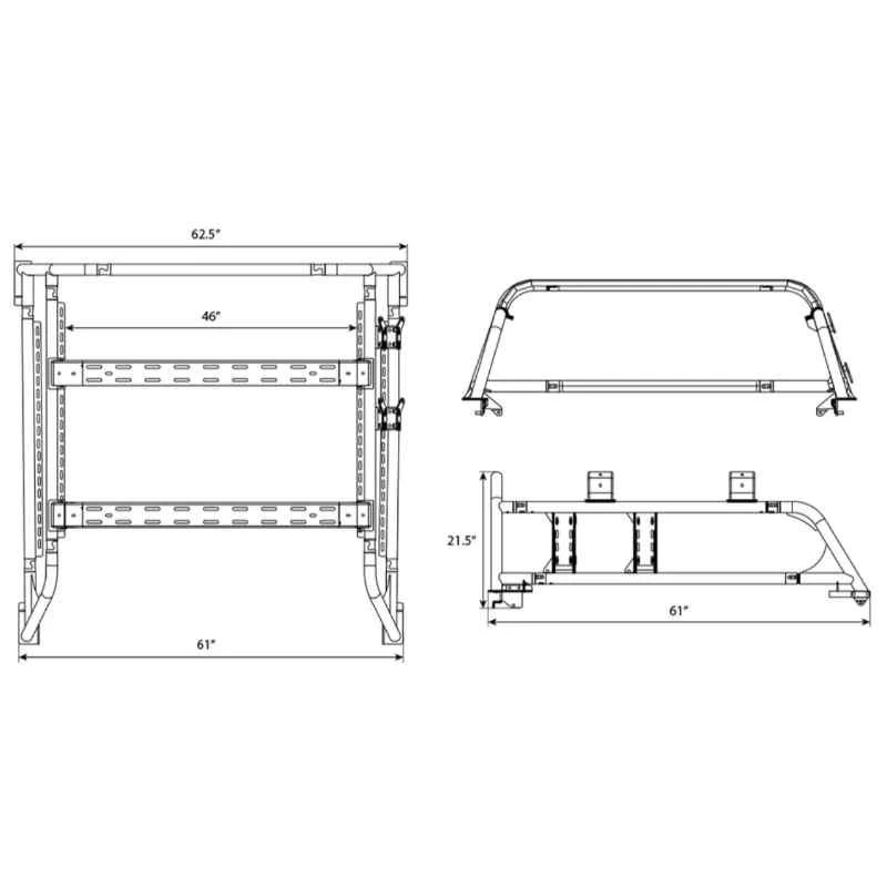 Body Armor 4x4 Tacoma Overland Bed Rack | 2005-2023 - Image 9