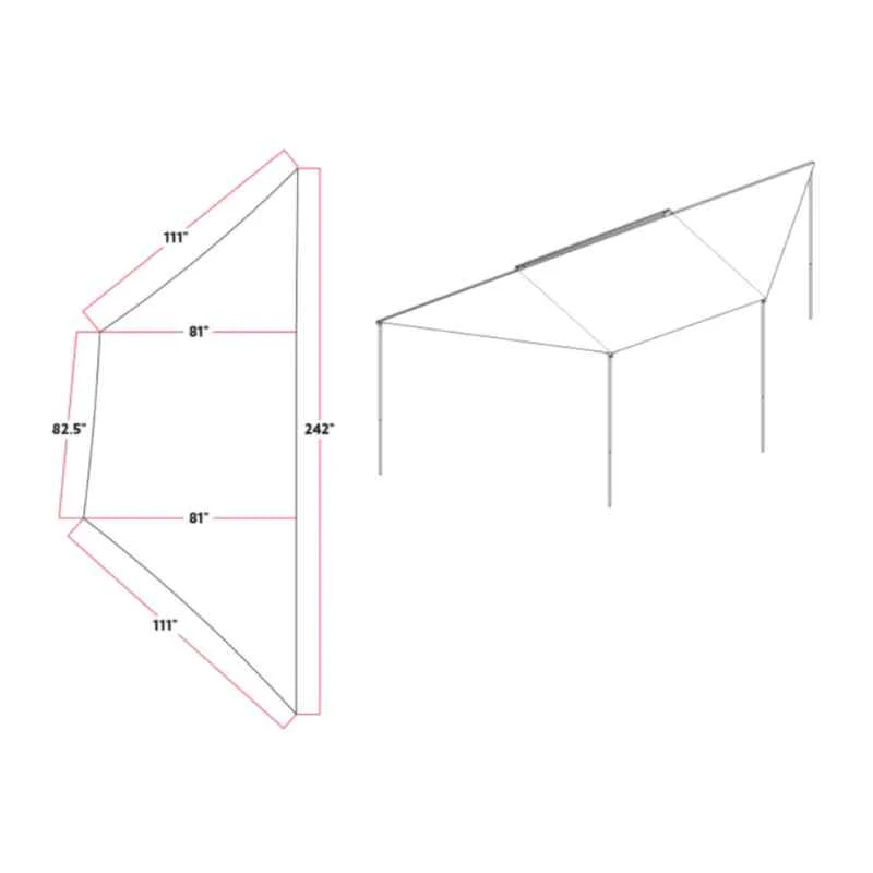 Body Armor Sky Ridge 180Xl Awning With Mounting Brackets - Image 4