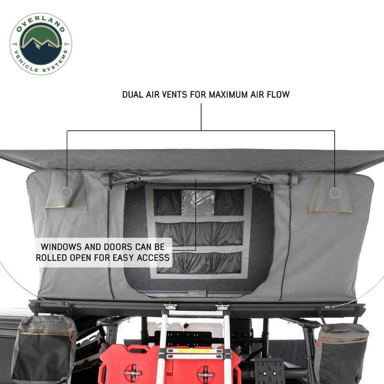Overland Vehicle Systems Sidewinder Aluminum Side Opening Roof Top Tent - Image 15
