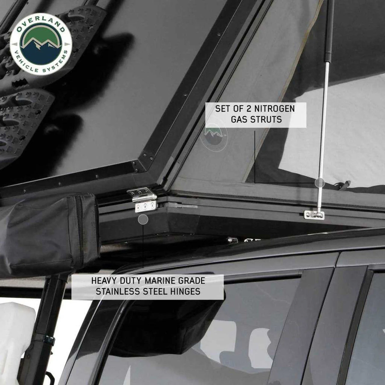 Overland Vehicle Systems Sidewinder Aluminum Side Opening Roof Top Tent - Image 8