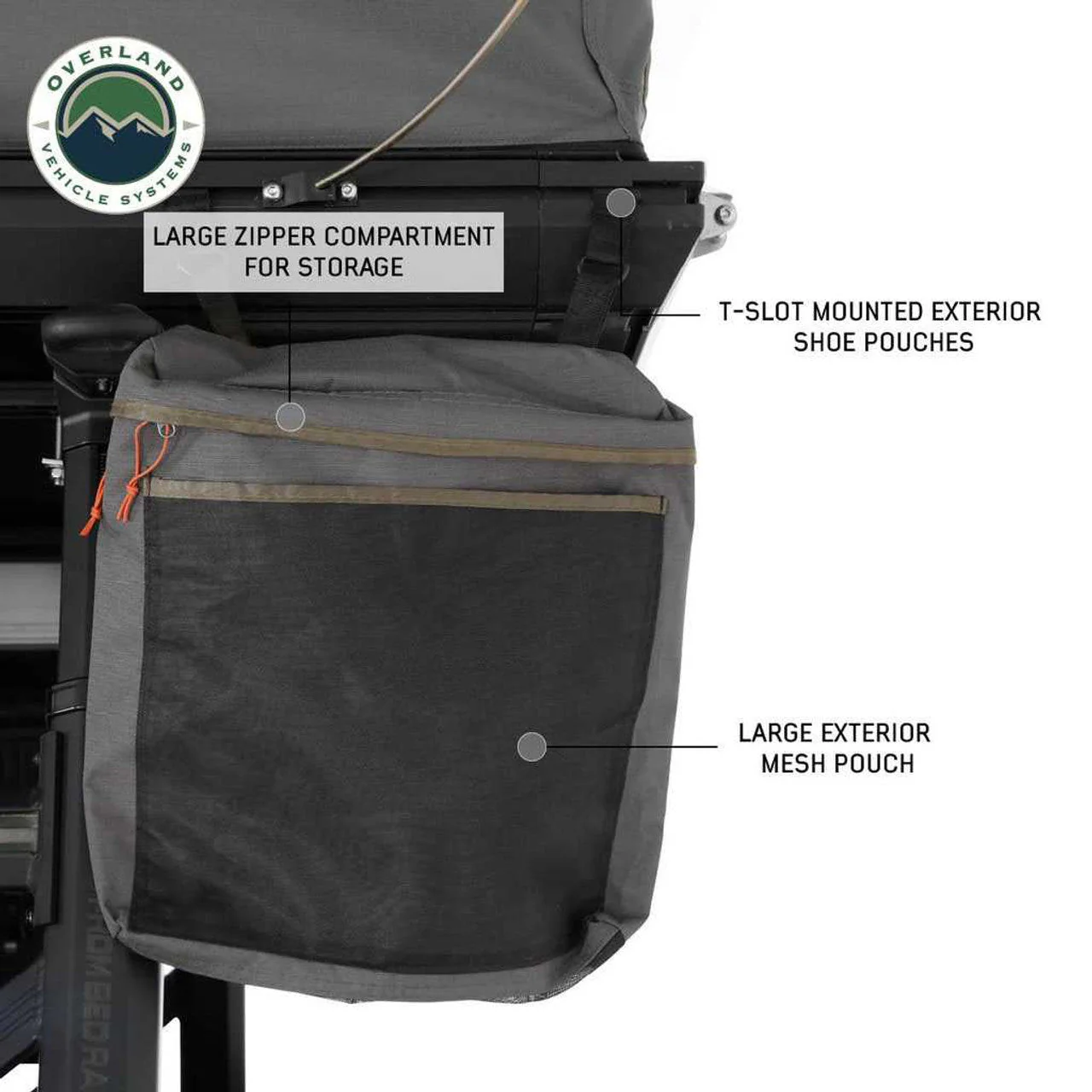 Overland Vehicle Systems Sidewinder Aluminum Side Opening Roof Top Tent - Image 9