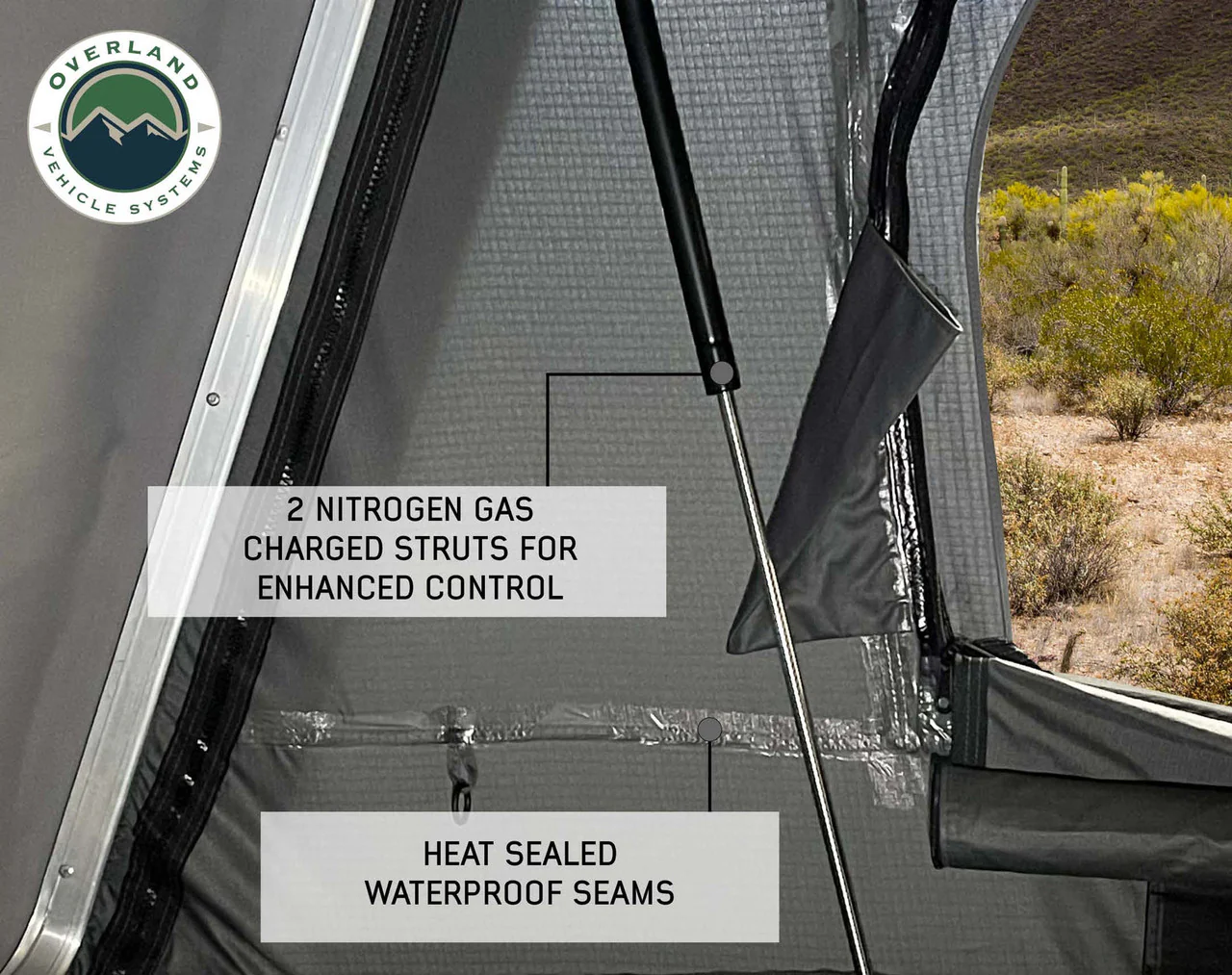 Overland Vehicle Systems Bushveld Hard Shell Roof Top Tent - Image 11