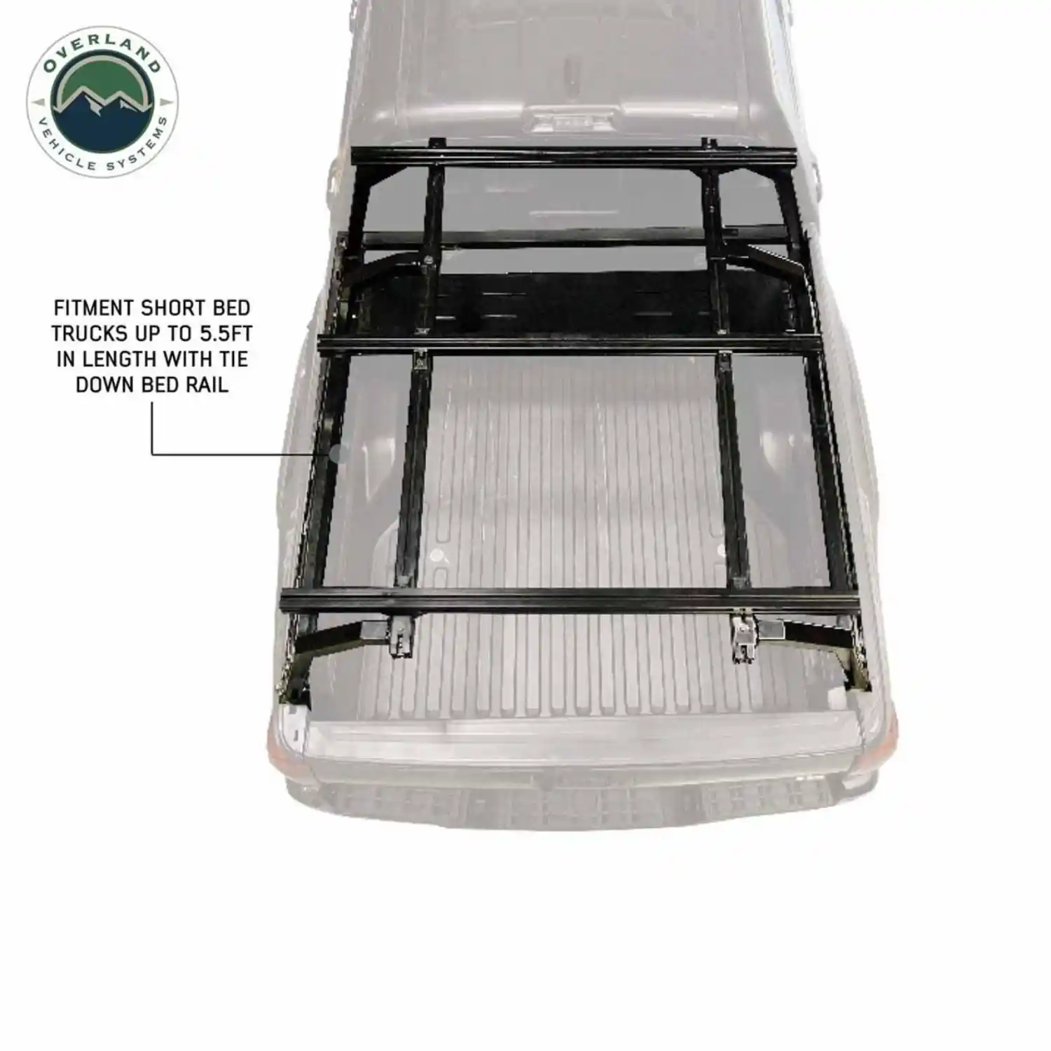 Overland Vehicle Systems Discovery Bed Rack - Mid Size Truck Short Bed - Image 10