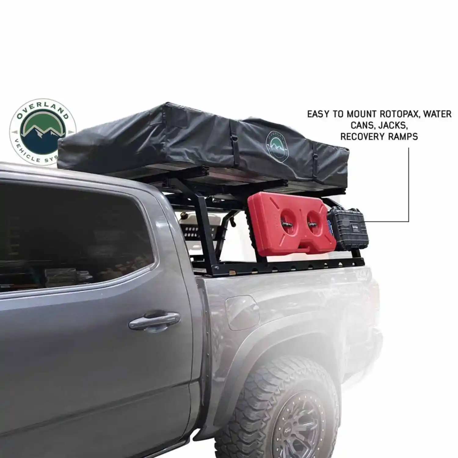 Overland Vehicle Systems Discovery Bed Rack - Mid Size Truck Short Bed - Image 12
