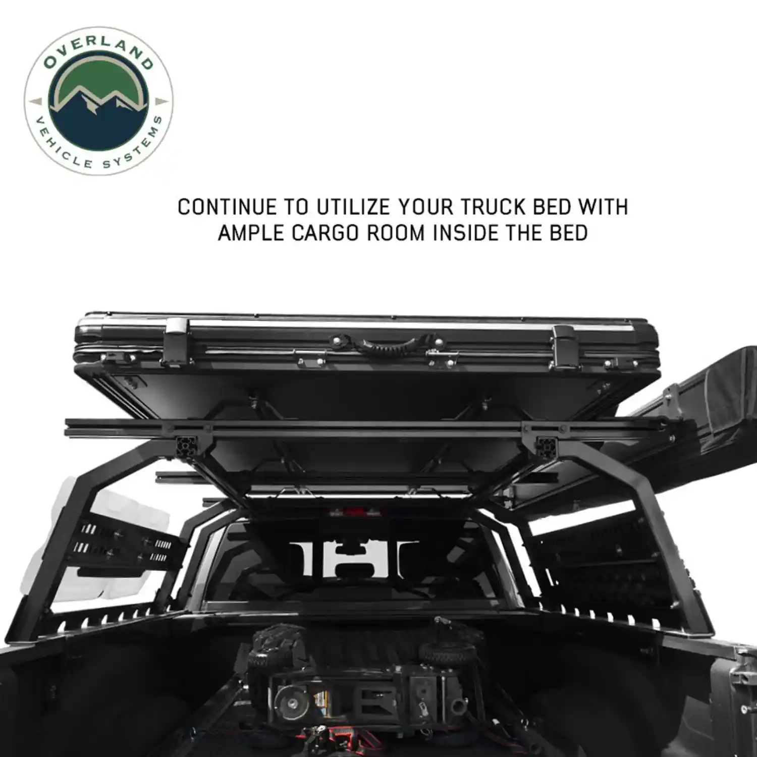 Overland Vehicle Systems Discovery Bed Rack - Mid Size Truck Short Bed - Image 20
