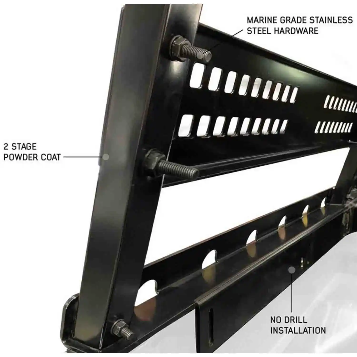 Overland Vehicle Systems Discovery Bed Rack - Mid Size Truck Short Bed - Image 6