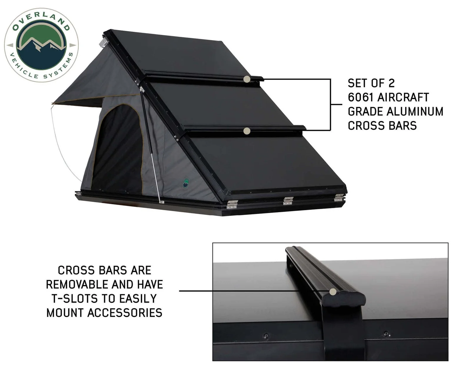 Overland Vehicle Systems Mamba 3 Clam Shell Roof Top Tent - Image 11