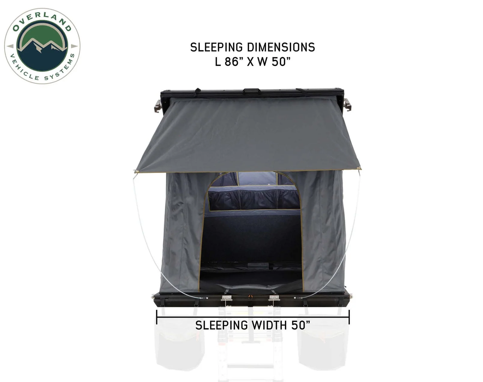Overland Vehicle Systems Mamba 3 Clam Shell Roof Top Tent - Image 17