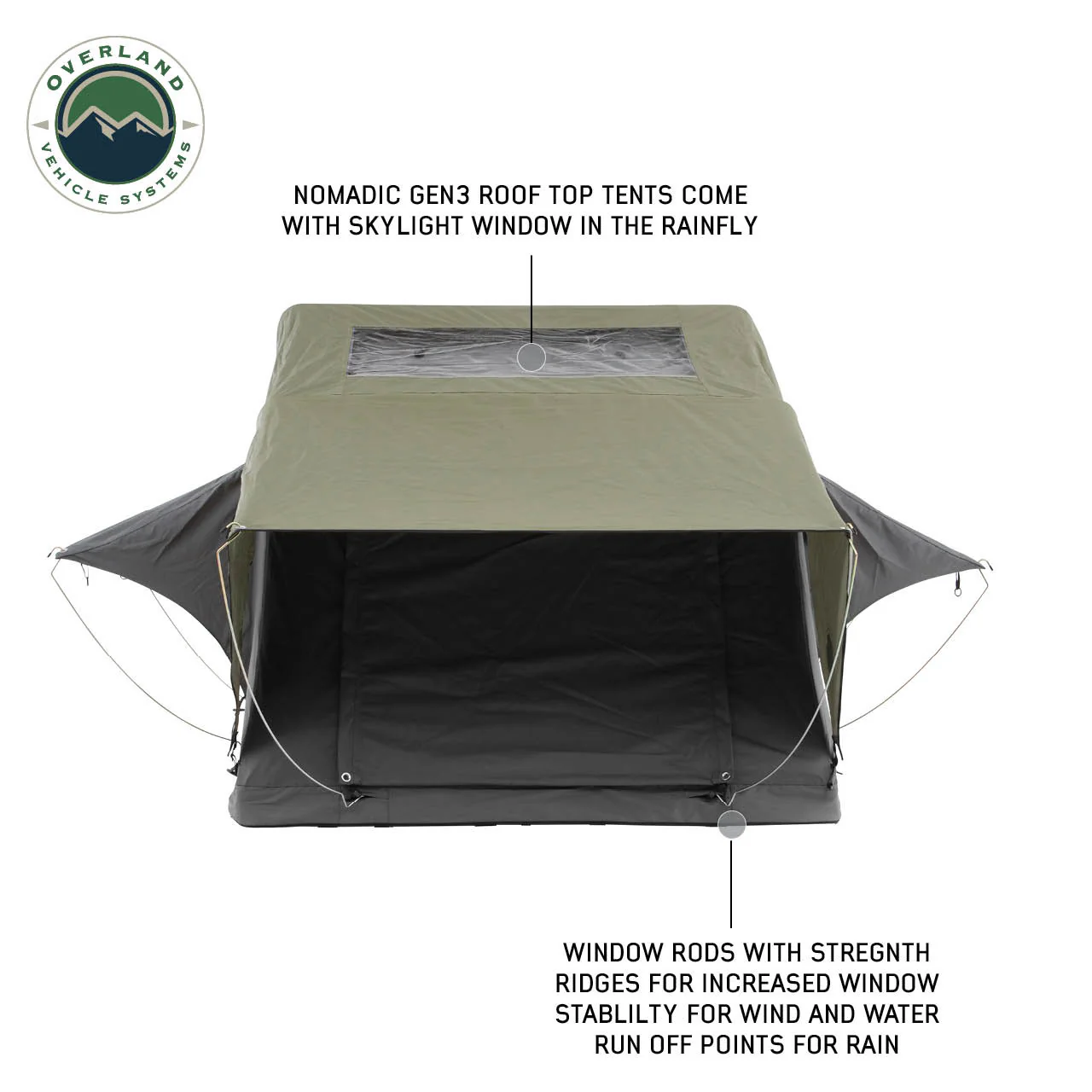 Overland Vehicle Systems Nomadic 2 Standard Roof Top Tent - Image 4