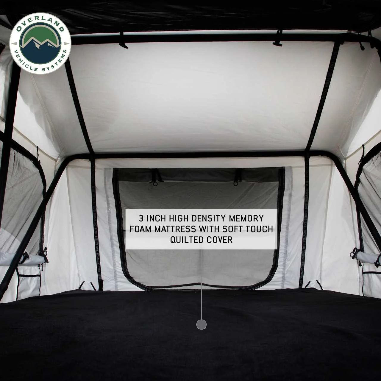 Overland Vehicle Systems Nomadic 3 Arctic White Extended Roof Top Tent - Image 10