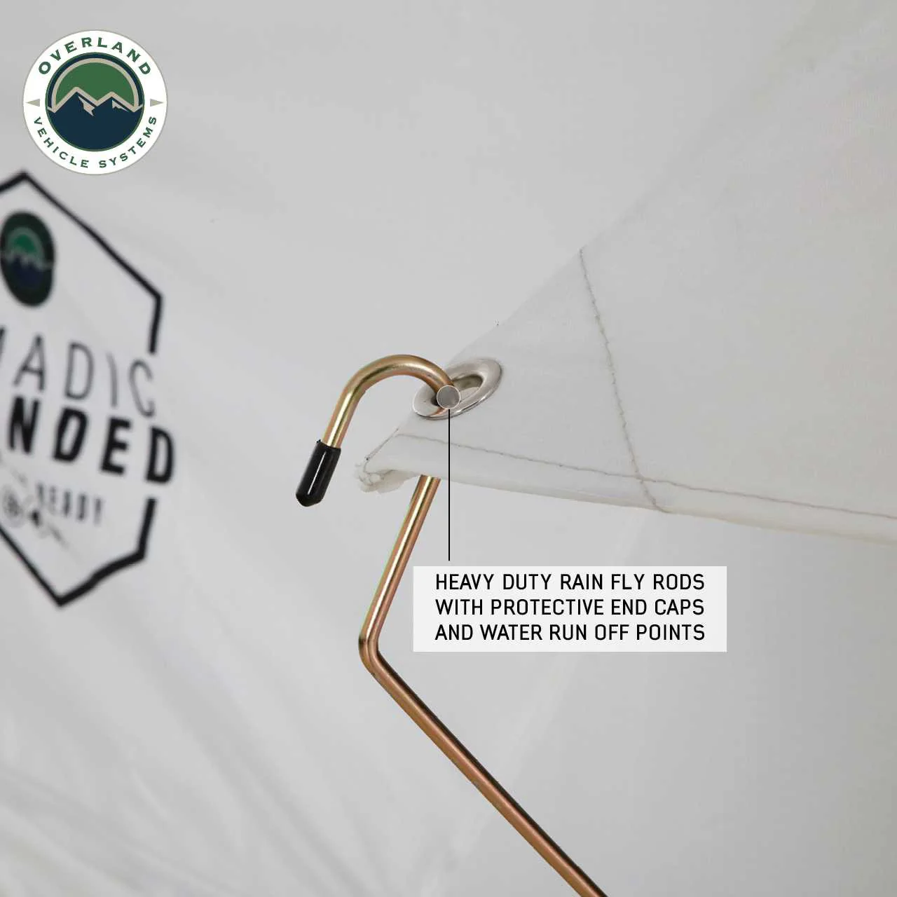 Overland Vehicle Systems Nomadic 3 Arctic White Extended Roof Top Tent - Image 7