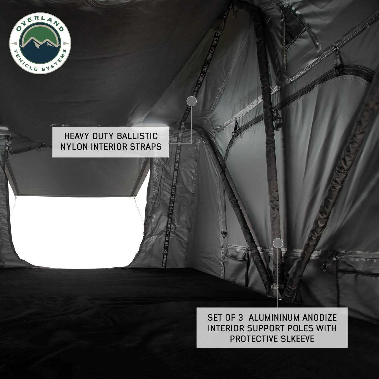 Overland Vehicle Systems Nomadic 4 Extended Roof Top Tent - Image 16