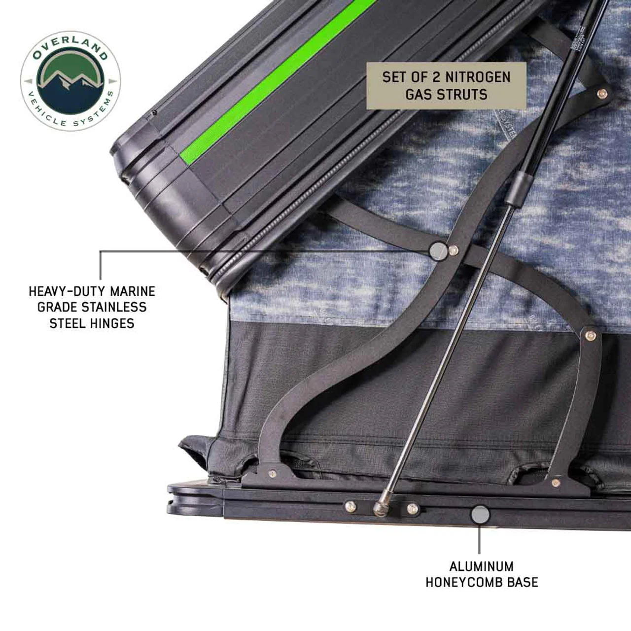 Overland Vehicle Systems XD Everest Cantilever Aluminum Roof Top Tent - Image 8
