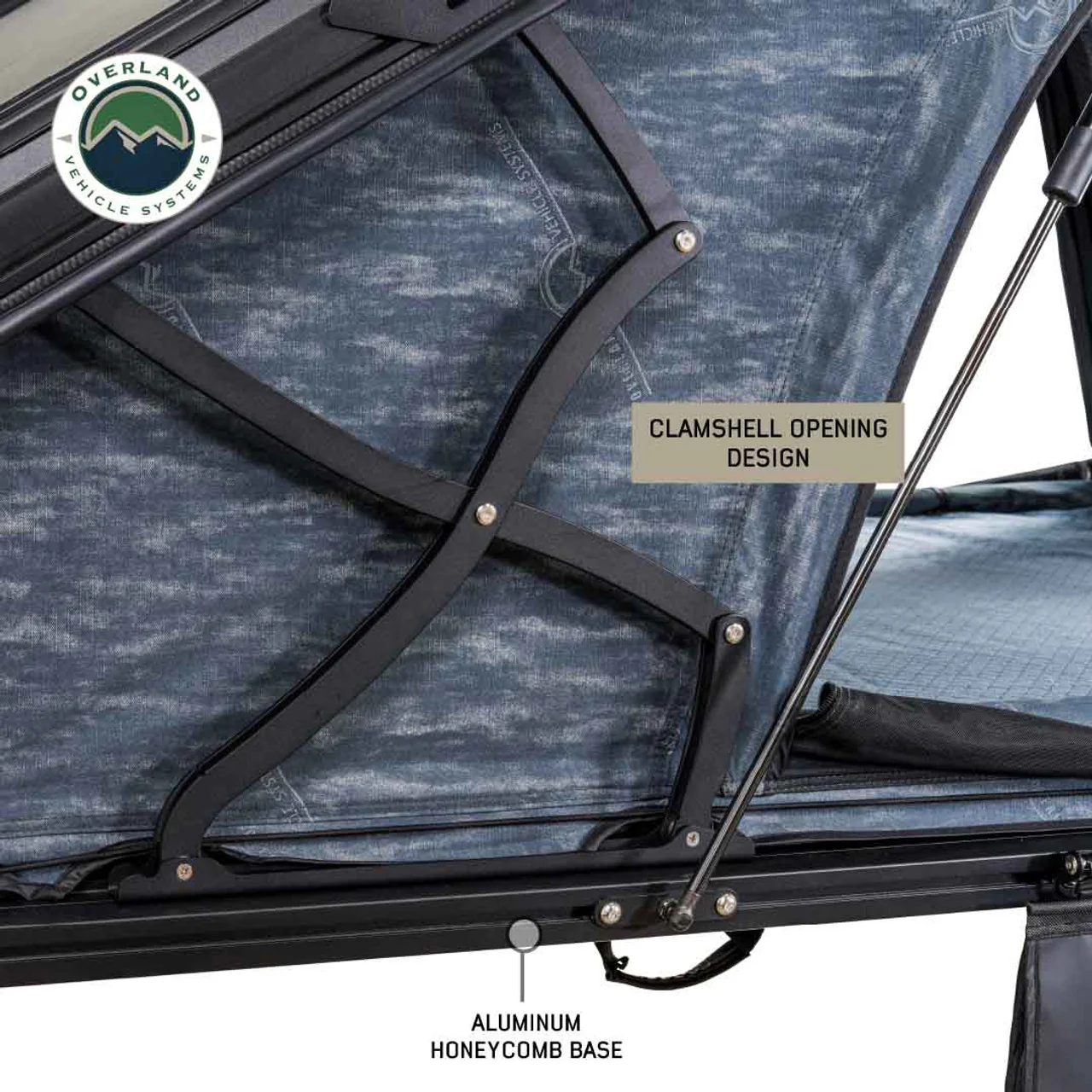 Overland Vehicle Systems XD Lohtse Clamshell Aluminum Hard Shell Roof Top Tent - Image 8