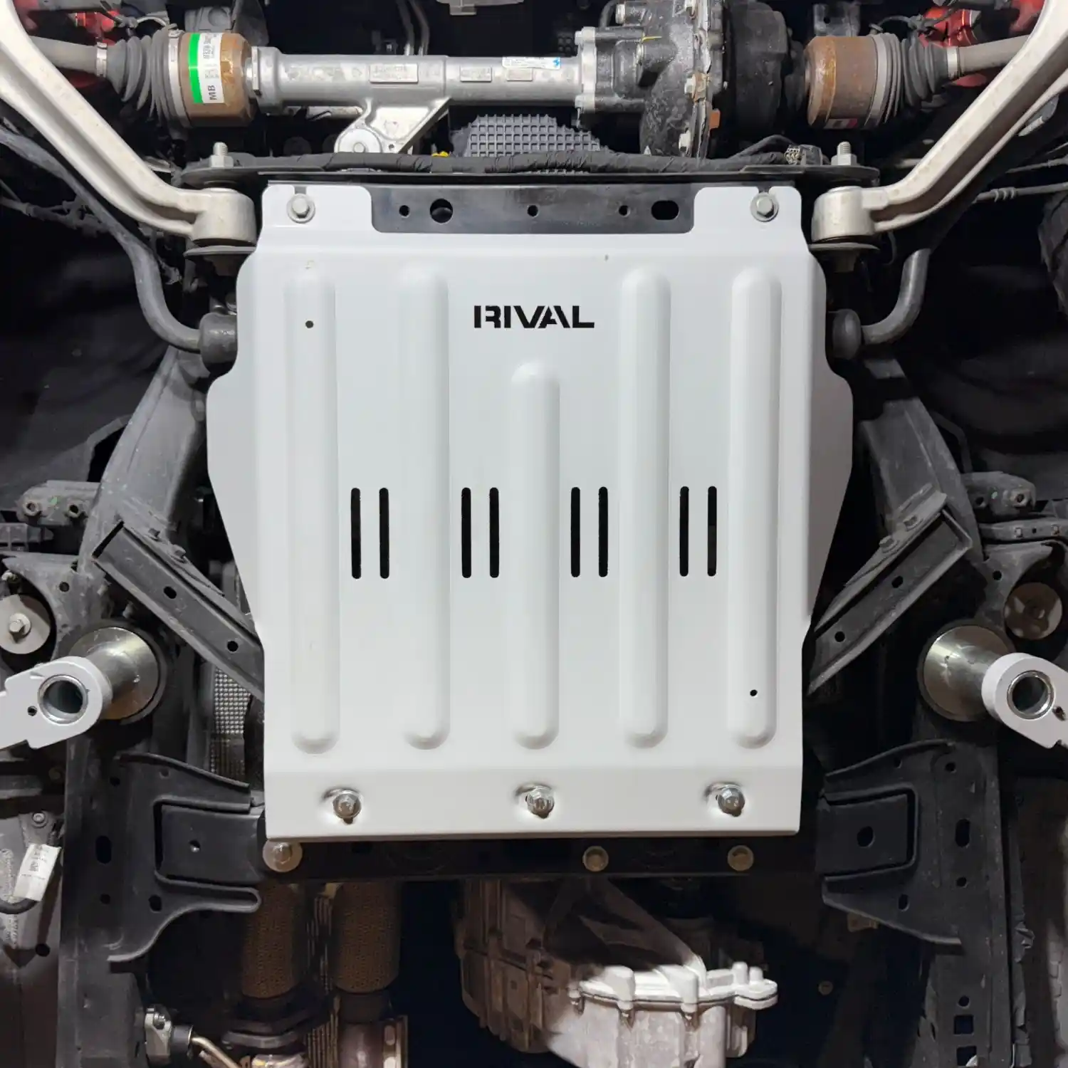 RIVAL Aluminum Transmission Skid Plate 2024+ Ford Ranger FX4 | 2021+ Ford Bronco - Image 3