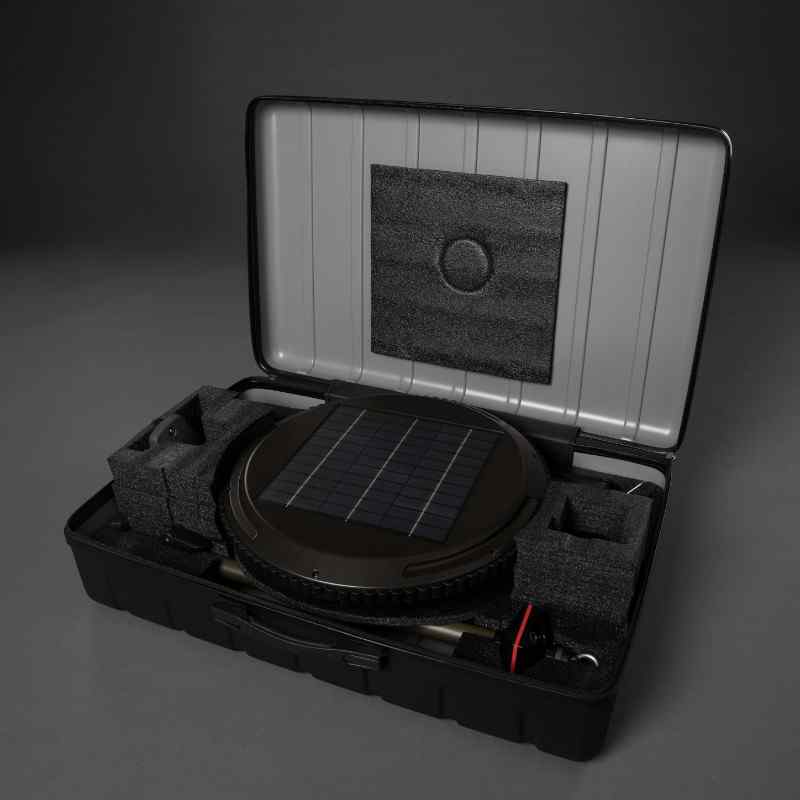 Tuff Stuff® Overland Halo 9.75" Solar Freestanding Light With Speaker - Image 6